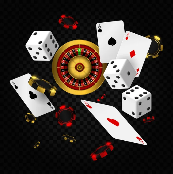 Ruleta de pariuri casino — Vector de stoc