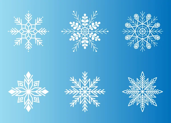 Kar taneleri kış seti