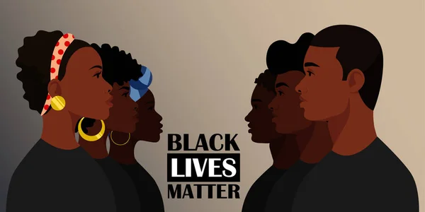 Black lives matter poster — Stock Vector