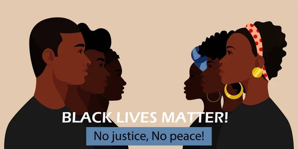 Poster Black Lives Matter — Vettoriale Stock