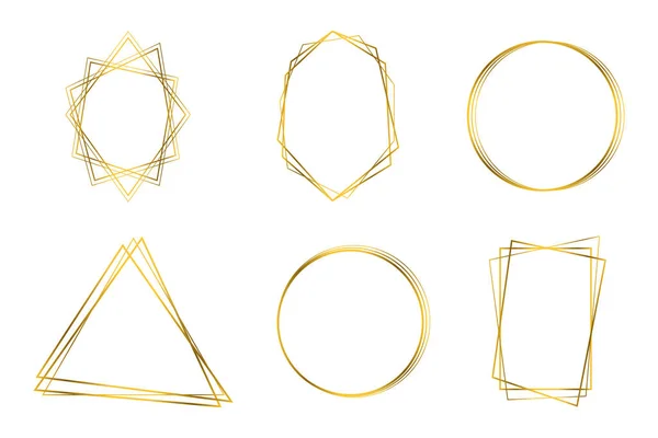 Geometrik çokyüzlü. Altın çerçeve