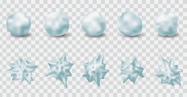 Snowball splatter set — Vettoriale Stock