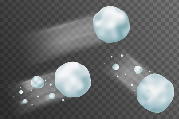 Snowball splatter set — стоковый вектор