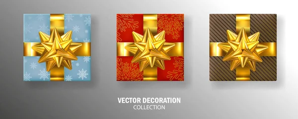 Kerstcadeaus set — Stockvector