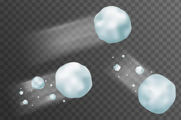 Snowball splatter set — Stock Illustration Snowball splatter set Stock Vector