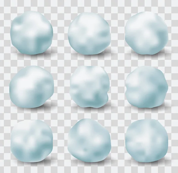 Snowball splatter set — Vettoriale Stock