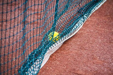 Tenis topu ile net arka plan
