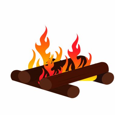 Abtract doğa kamp ateşi