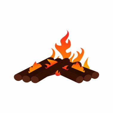 Abtract doğa kamp ateşi