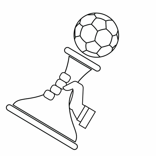 Objeto de fútbol abstracto — Archivo Imágenes Vectoriales