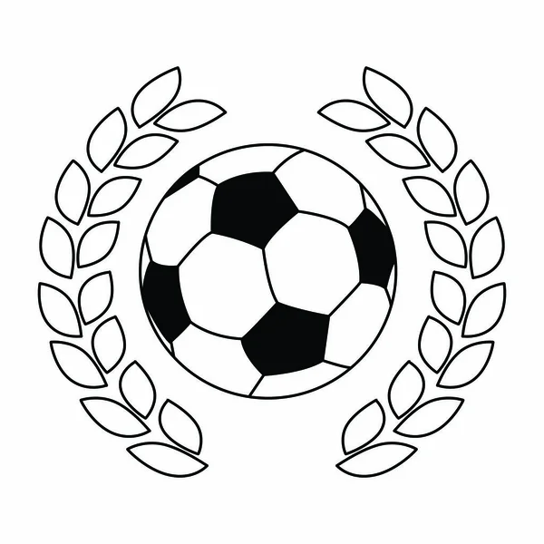Abstracte voetbal-object — Stockvector