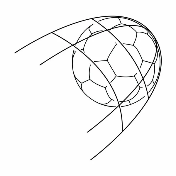 Objeto de futebol abstrato — Vetor de Stock