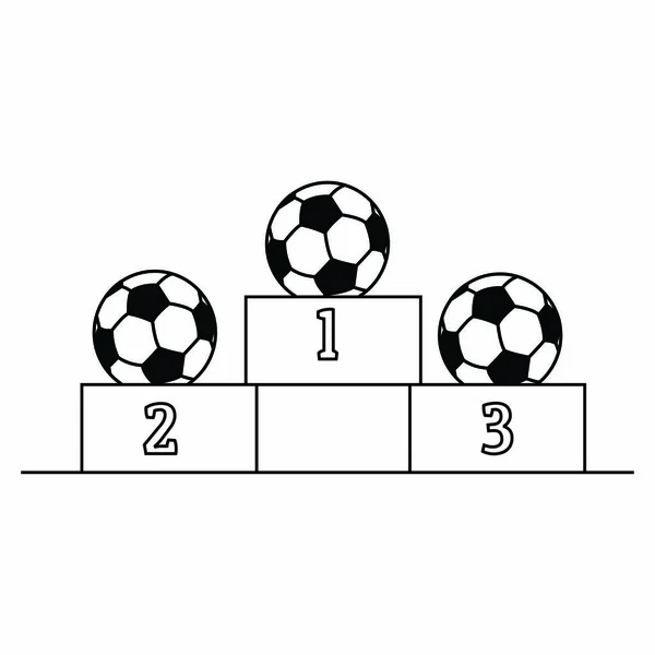 Objet abstrait de soccer — Image vectorielle