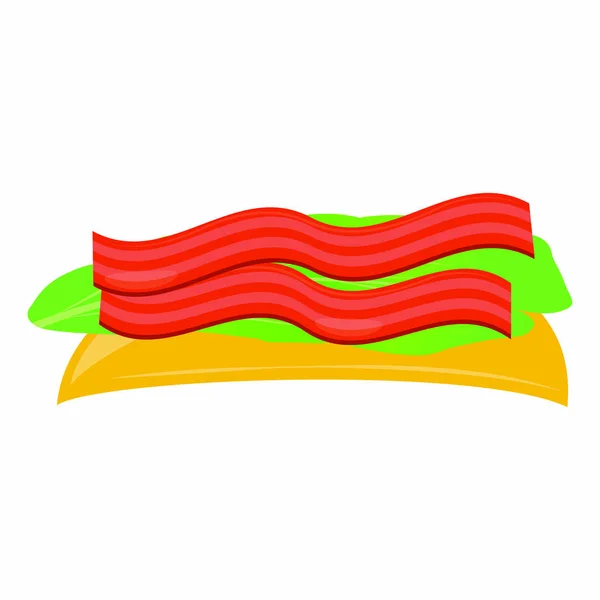 Abstracte Hamburger-object — Stockvector