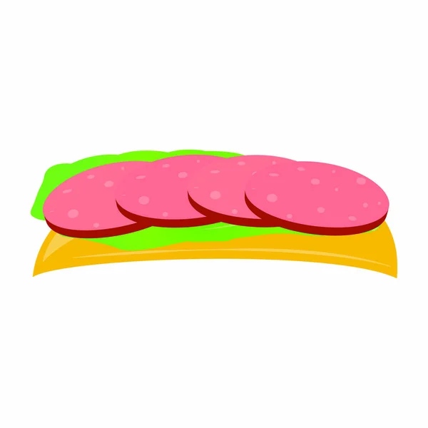 Objet burger abstrait — Image vectorielle