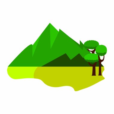 Soyut şirin manzara