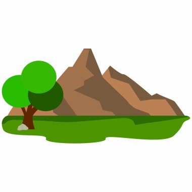 Soyut şirin manzara