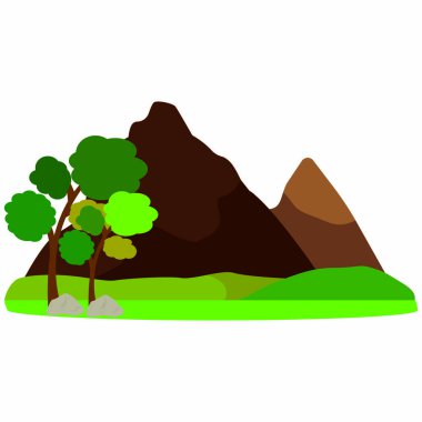 Soyut şirin manzara