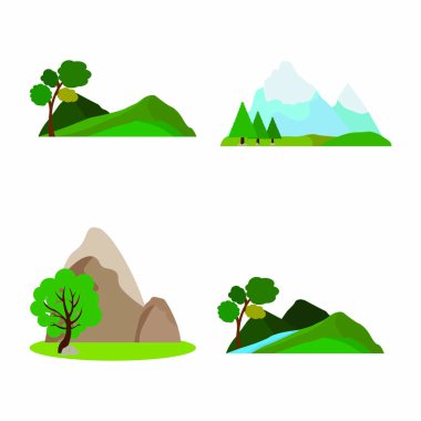 Soyut şirin manzara