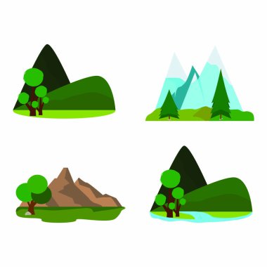 Soyut şirin manzara