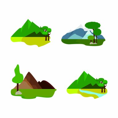 Soyut şirin manzara