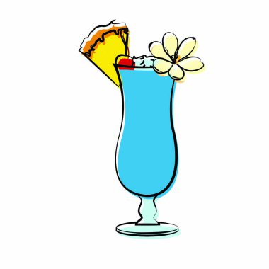 Soyut lezzetli kokteyl