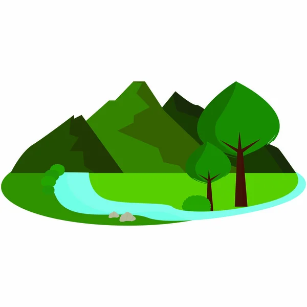 Abstracto lindo paisaje — Vector de stock