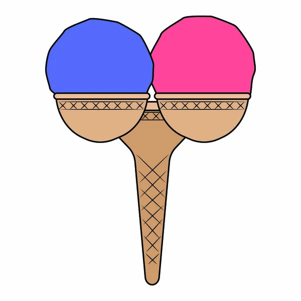 Delicioso helado — Vector de stock