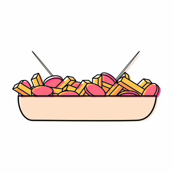 Objeto de comida rápida — Vector de stock