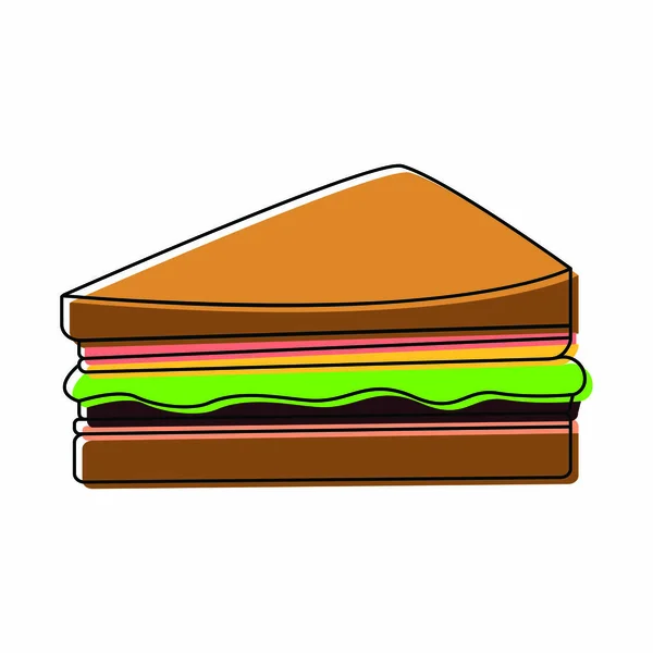 Objeto de comida rápida — Vector de stock