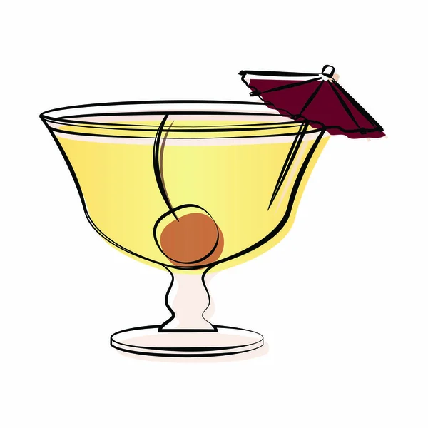 Abstrakter köstlicher Cocktail — Stockvektor