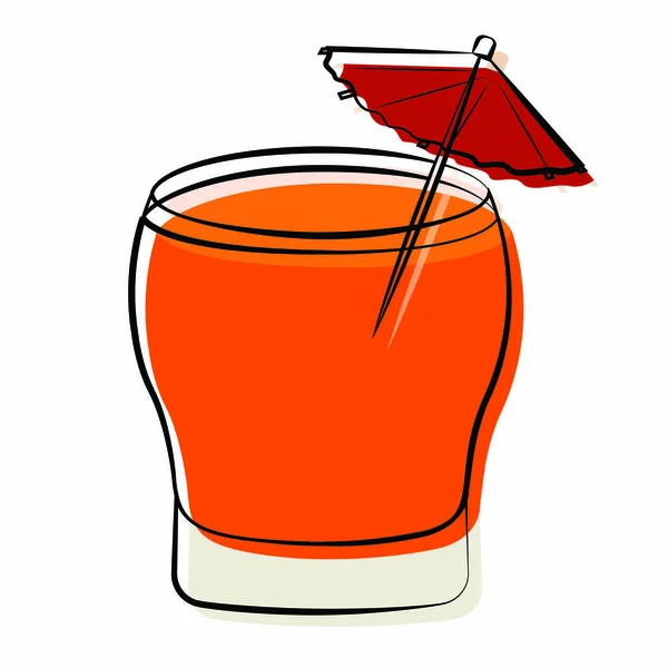 Abstrakter köstlicher Cocktail — Stockvektor