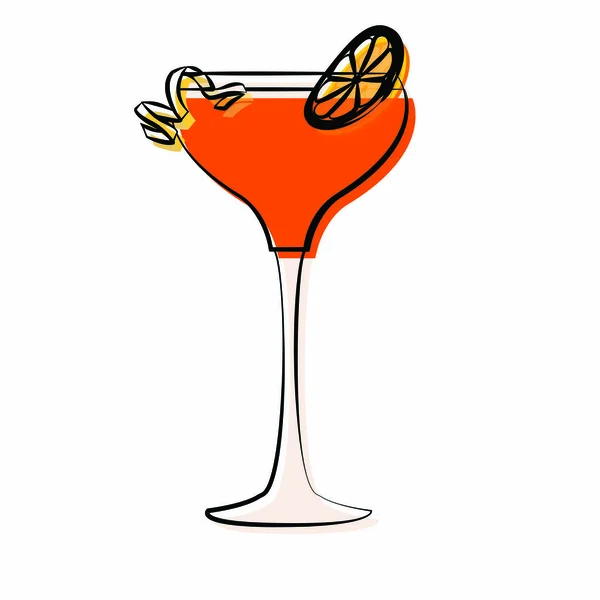 Cocktail delicioso abstrato — Vetor de Stock
