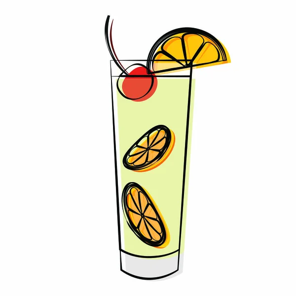 Astratto delizioso cocktail — Vettoriale Stock