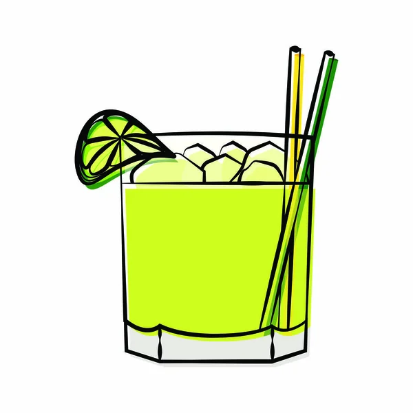 Abstracte heerlijke cocktail — Stockvector