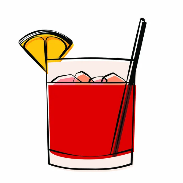 Abstrakta läcker cocktail — Stock vektor