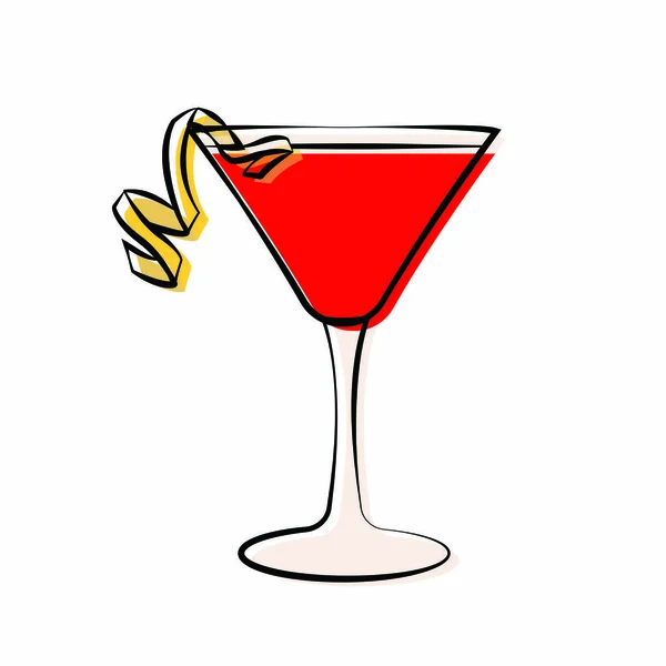 Abstrakter köstlicher Cocktail — Stockvektor