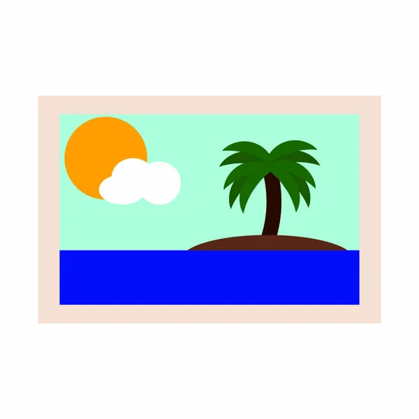 Summer vacation object — Stock Vector