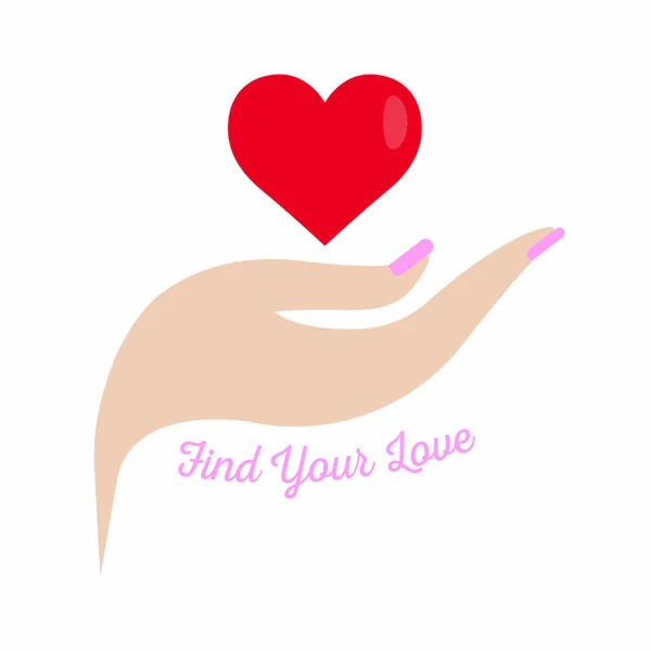 Find your love — Stock Vector