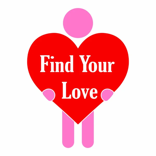 Trouver votre amour — Image vectorielle