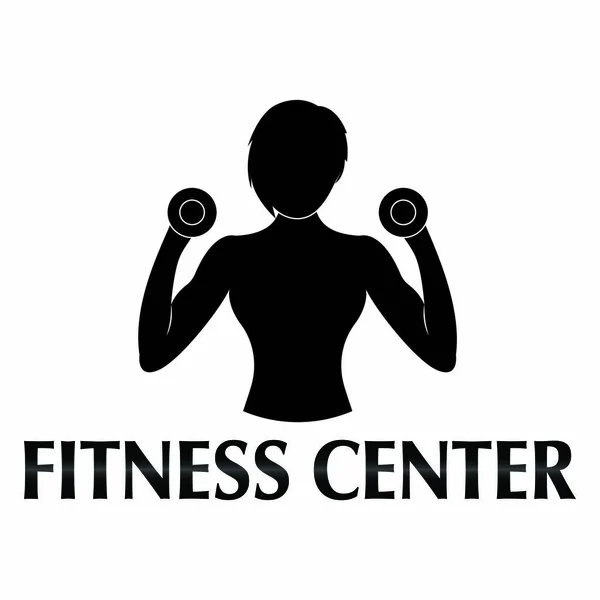 Fitness merkezi simgesi — Stok Vektör