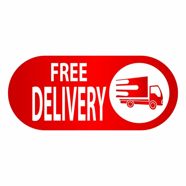 Free delivery label — Stock Vector