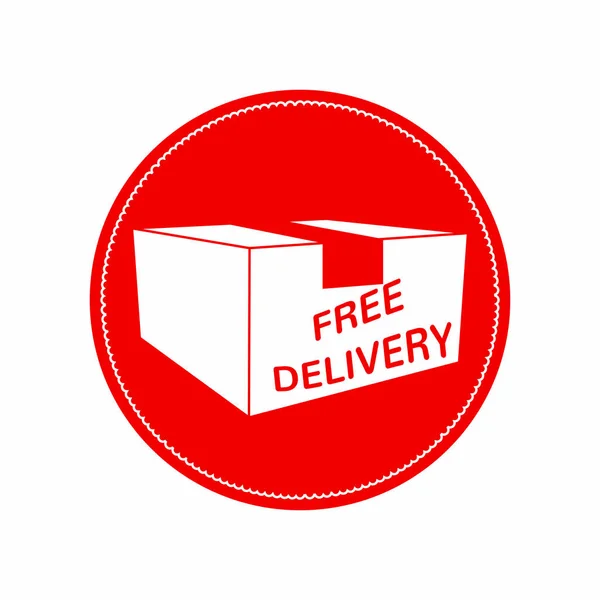 Free delivery label — Stock Vector