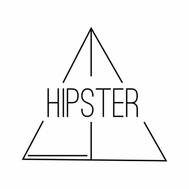 Soyut hipster etiket