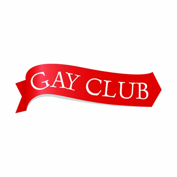 गे क्लब लेबल — स्टॉक व्हेक्टर