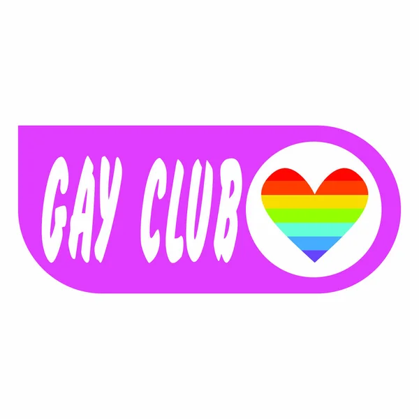 ゲイ クラブ ラベル — ストックベクタ