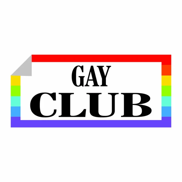 Gay club etykiety — Wektor stockowy