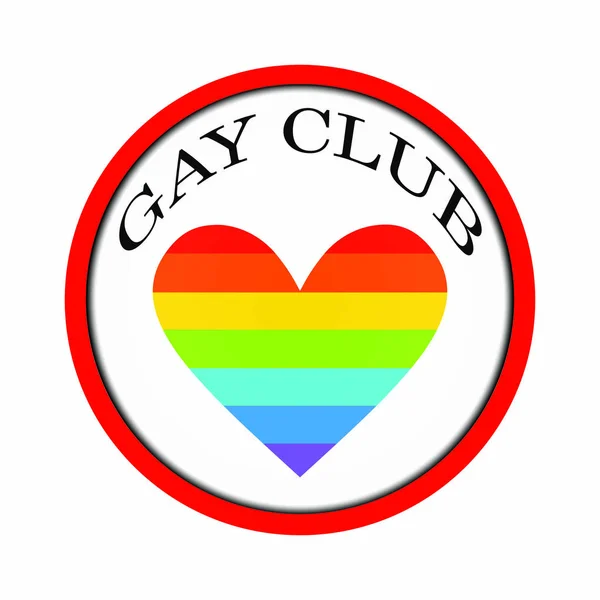 Rótulo gay clube —  Vetores de Stock