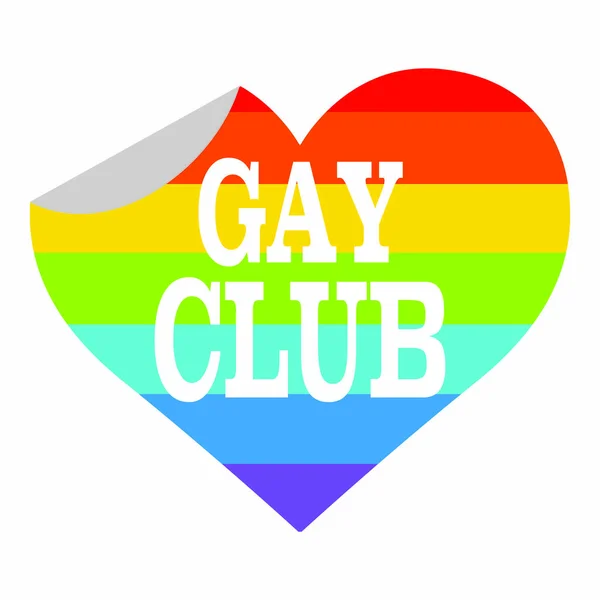 Rótulo gay clube —  Vetores de Stock