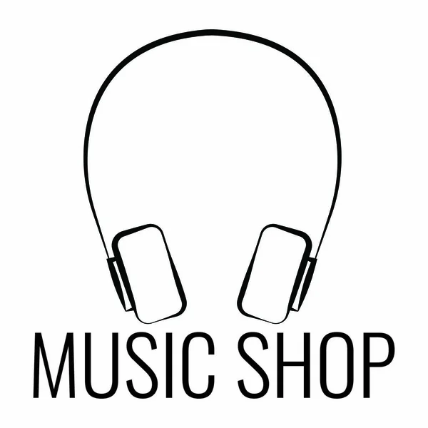 Winkel muzieklabel — Stockvector